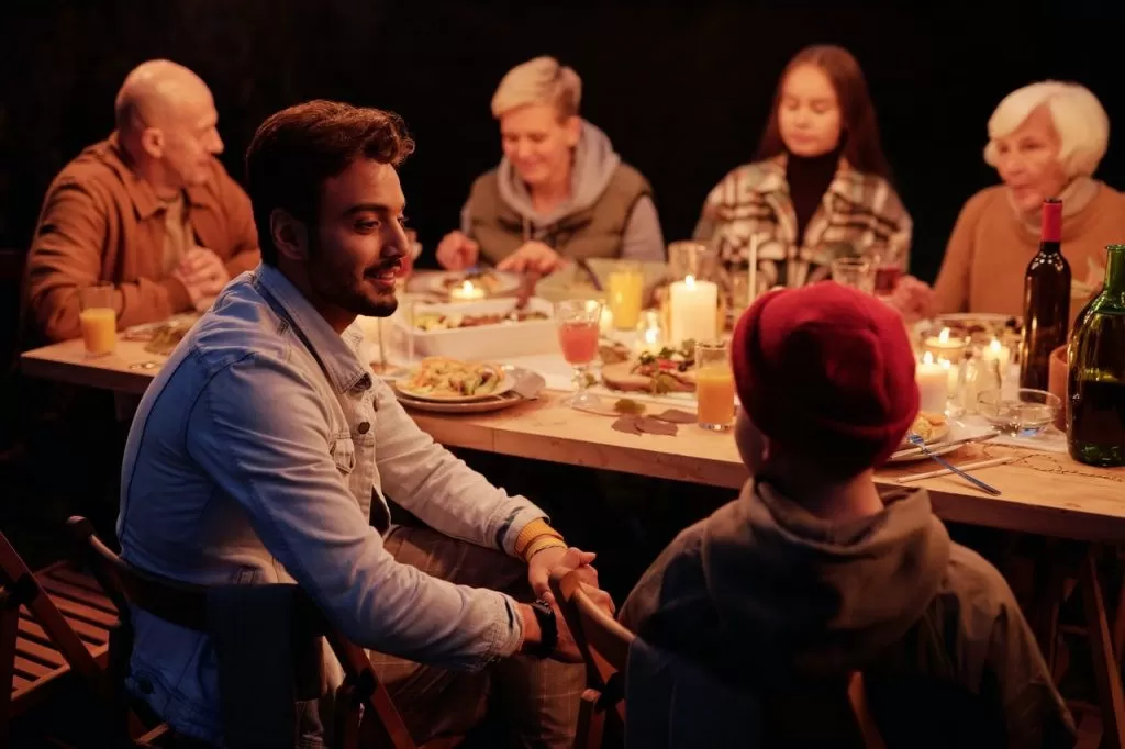 Family Having Dinner under Family feud questions and answers Image of Family feud questions and answers